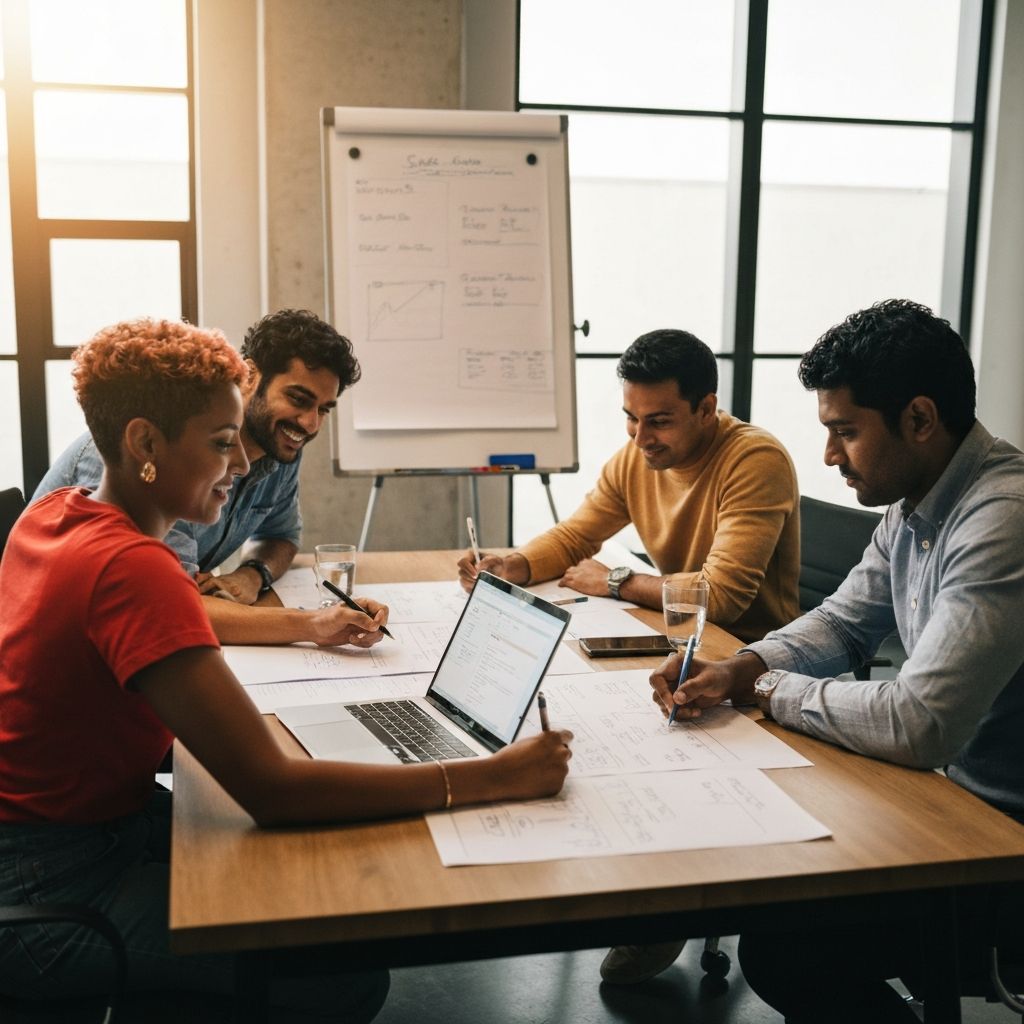 SaaS founders collaborating